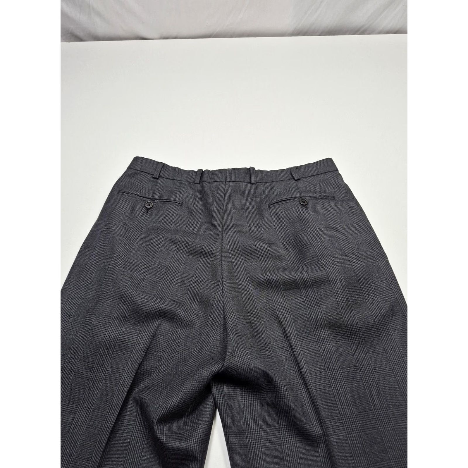 Brooks Brothers VINTAGE Brooks Brothers 346 Dress Pants Mens 36x33 Gray Wool Cashmere Pleated Cuffed Size US 36 / EU 52 - 5 Thumbnail