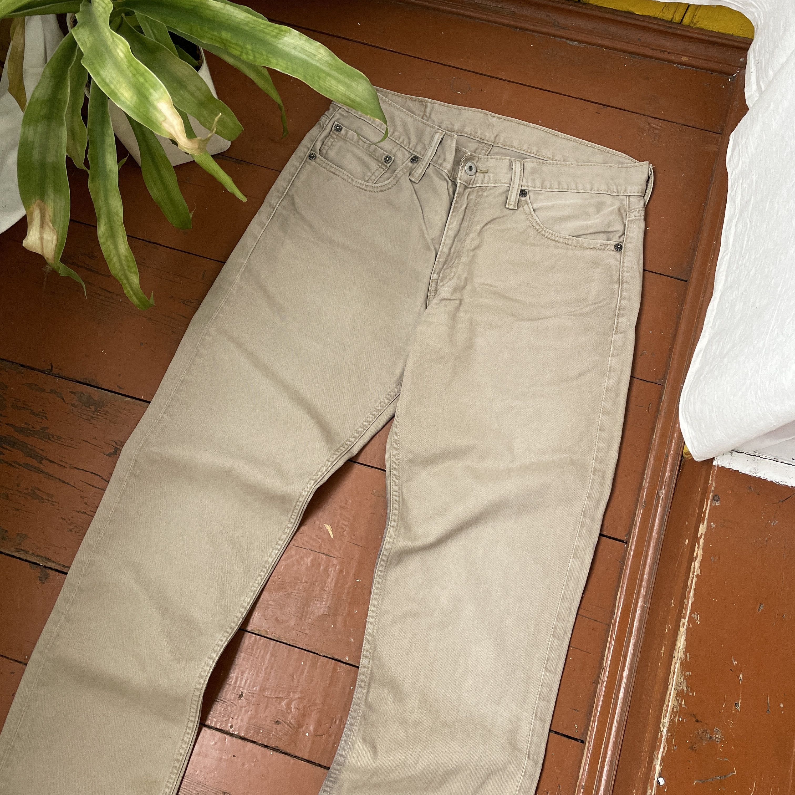 Levi's Wings Art Levi's Custom 1of1 pants Rare opium y2k faded Size US 33 - 11 Thumbnail