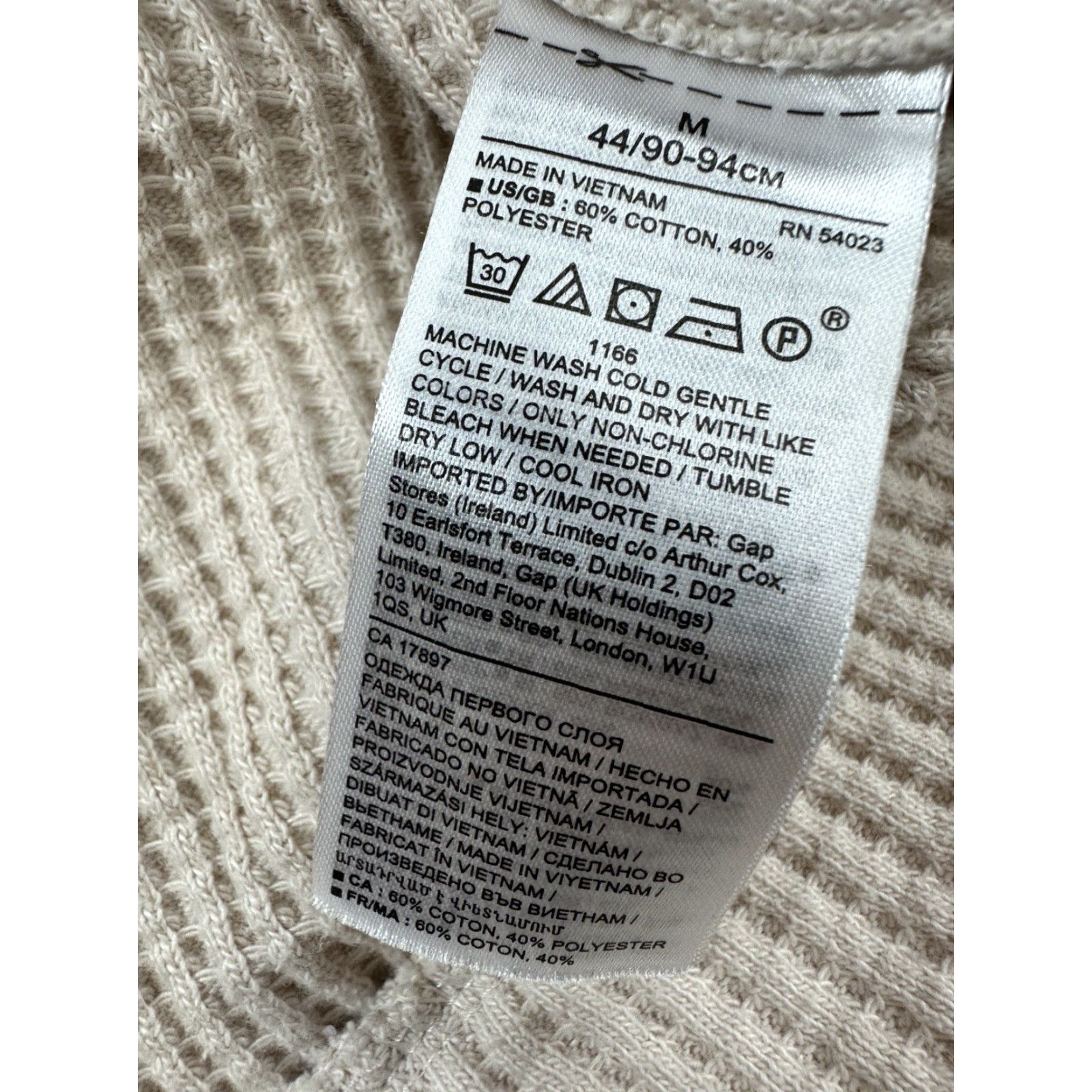 Banana Republic Banana Republic Sweater Womens Medium Beige Turtleneck Waffle-Knit Long Sleeve Pullover Size M / US 6-8 / IT 42-44 - 4 Thumbnail