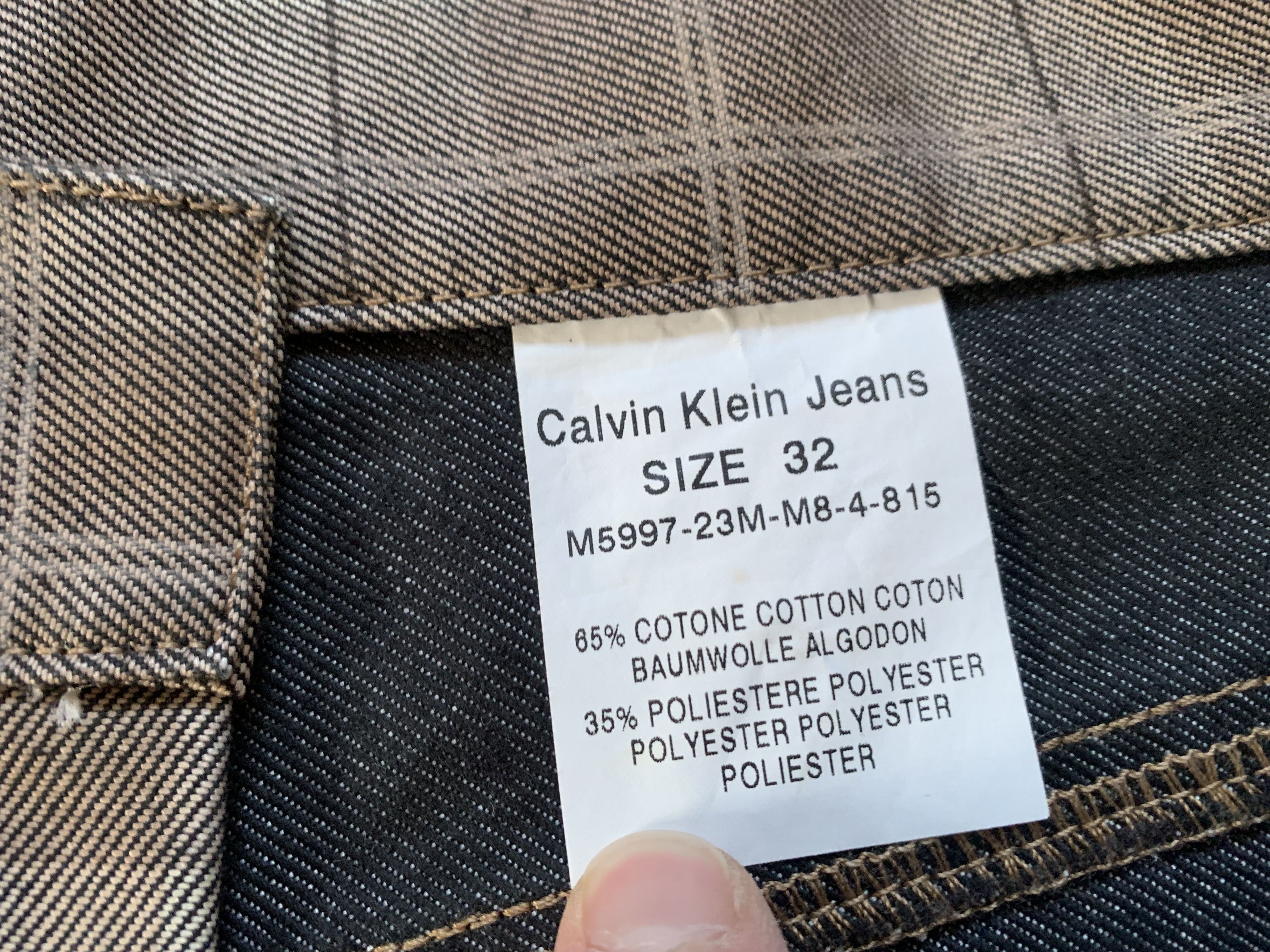 Calvin Klein Men's Vintage Calvin Klein Plaid Check Flared Jeans Size US 32 / EU 48 - 9 Thumbnail