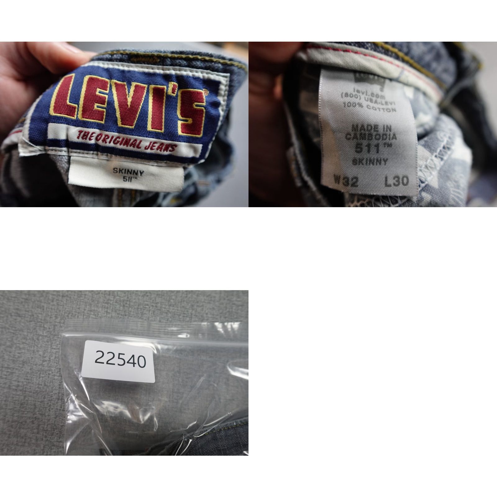 Levi's Levi's 511 Jeans Mens 30x32 Blue Skinny Fit Light Wash Cowboy Theme USA 2000s Mens Size US 30 / EU 46 - 9 Thumbnail