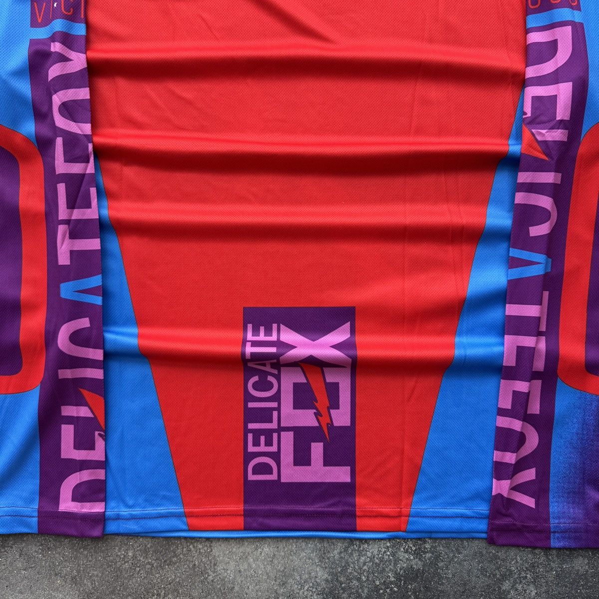 Japanese Brand Delicate Fox Y2K Hype Moto Racing Long Sleeve Jersey Size US XL / EU 56 / 4 - 10 Thumbnail