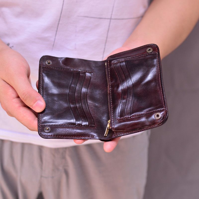 Japanese Brand × Leather × Vintage Men's Leather Short Wallet Size ONE SIZE - 2 Thumbnail