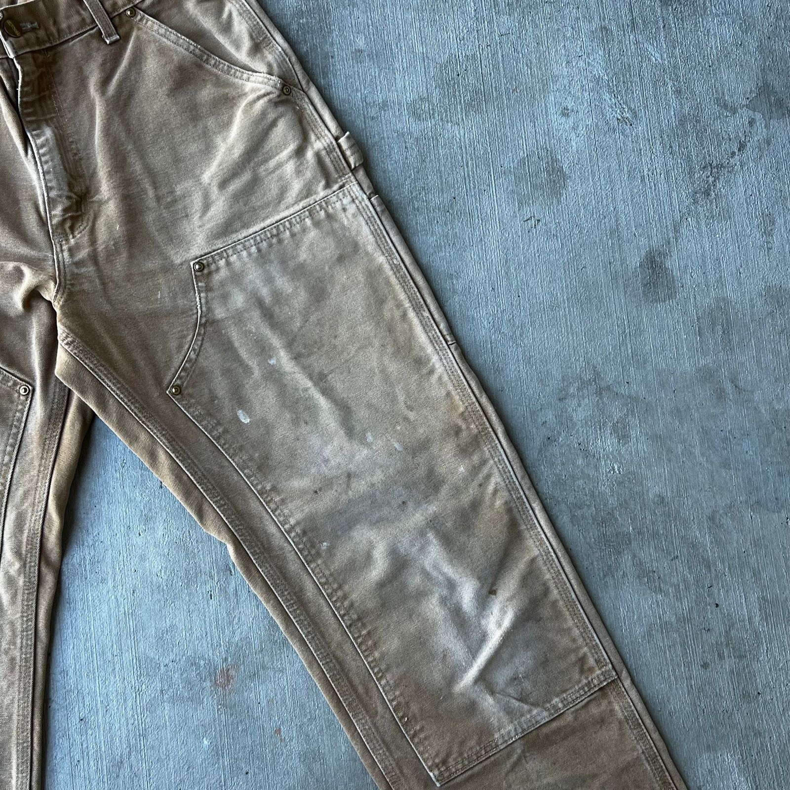 Carhartt × Vintage Carhartt faded brown double knee work wear carpenter pants Size US 30 / EU 46 - 8 Thumbnail