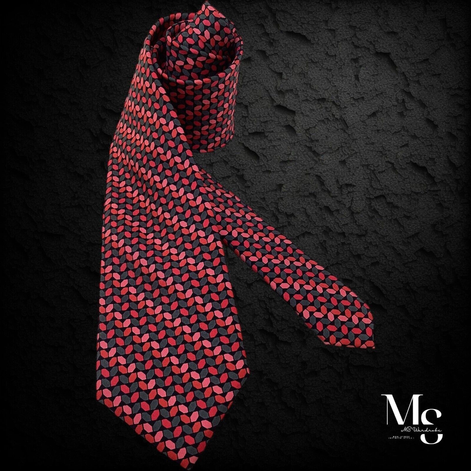 Other THE METROPOLITAN MUSEUM OF ART Red Geometric Luxury Silk Tie Size ONE SIZE - 1 Thumbnail