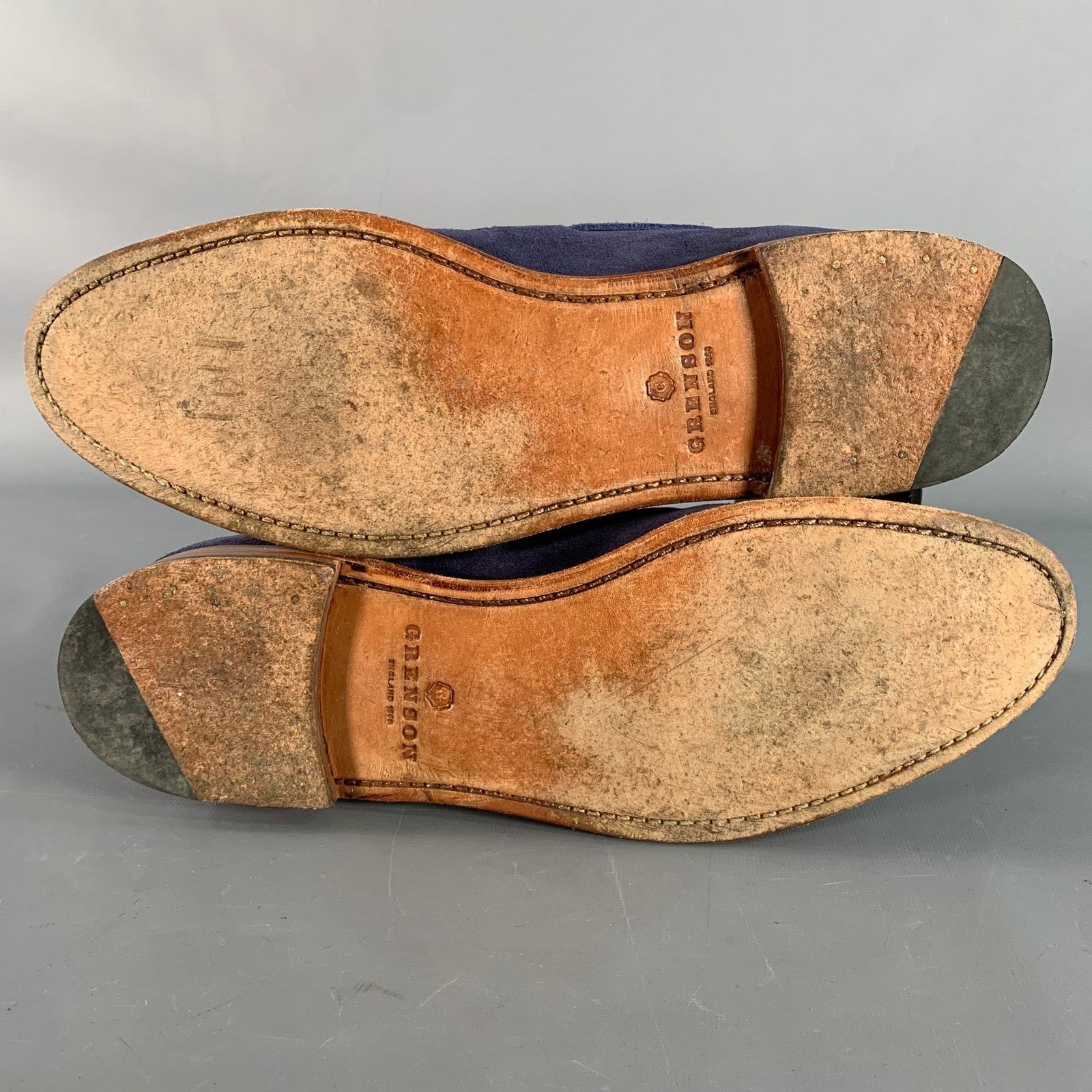 Grenson GRENSON Size 12 Scottie Navy Suede Tassel Moccasin Loafer Size US 12 / EU 45 - 6 Thumbnail