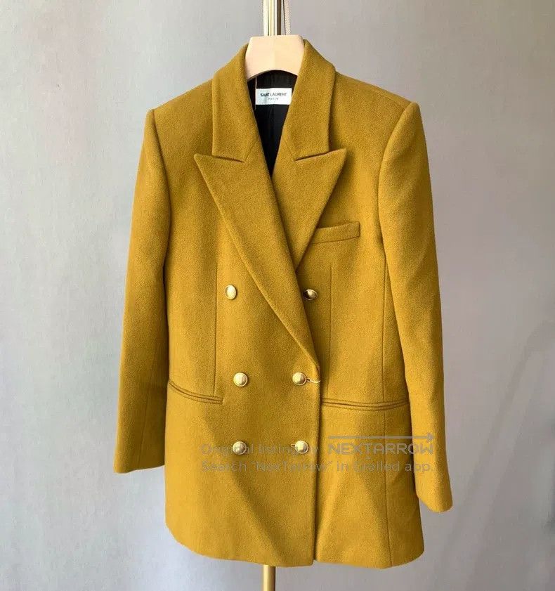 Saint Laurent Paris Saint Laurent Paris Coat yellow Size XS / US 0-2 / IT 36-38 - 1 Thumbnail