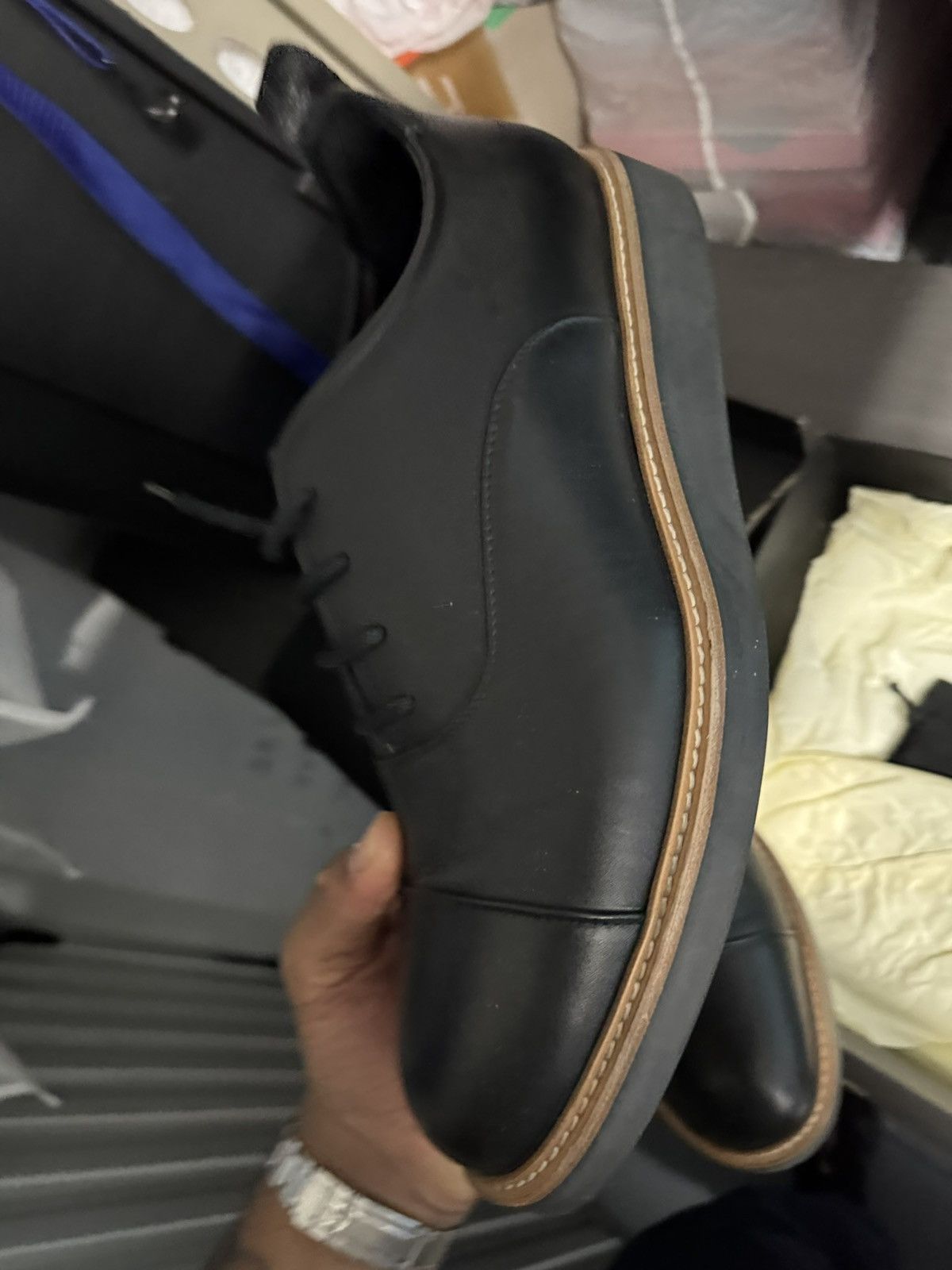 Rag & Bone Rag & Bone Black Leather Liam Shoe Size 11 Size US 11 / EU 44 - 2 Thumbnail