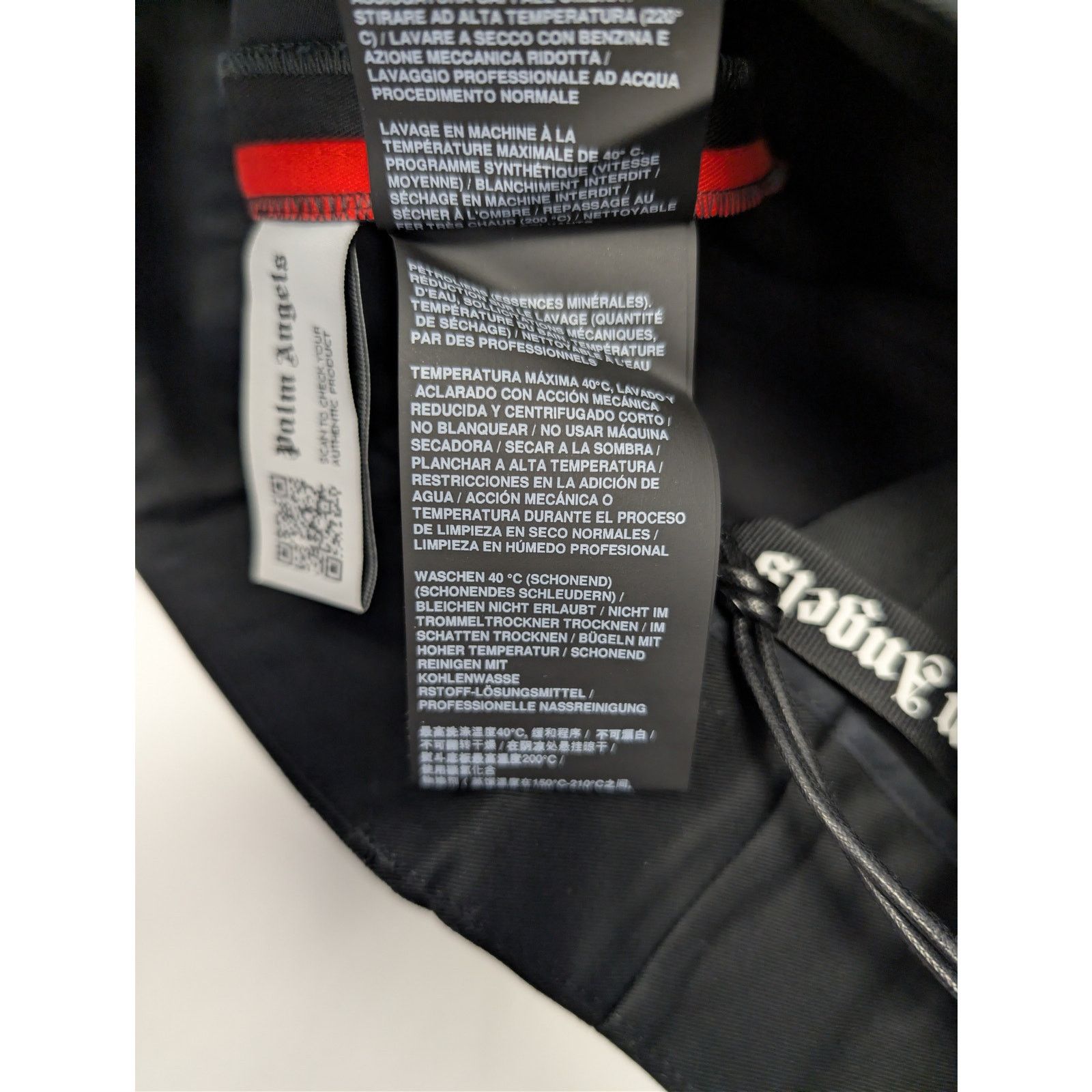 Palm Angels o1rshd1 Racing Chino Pants in Black / Red Size US 32 / EU 48 - 21 Thumbnail