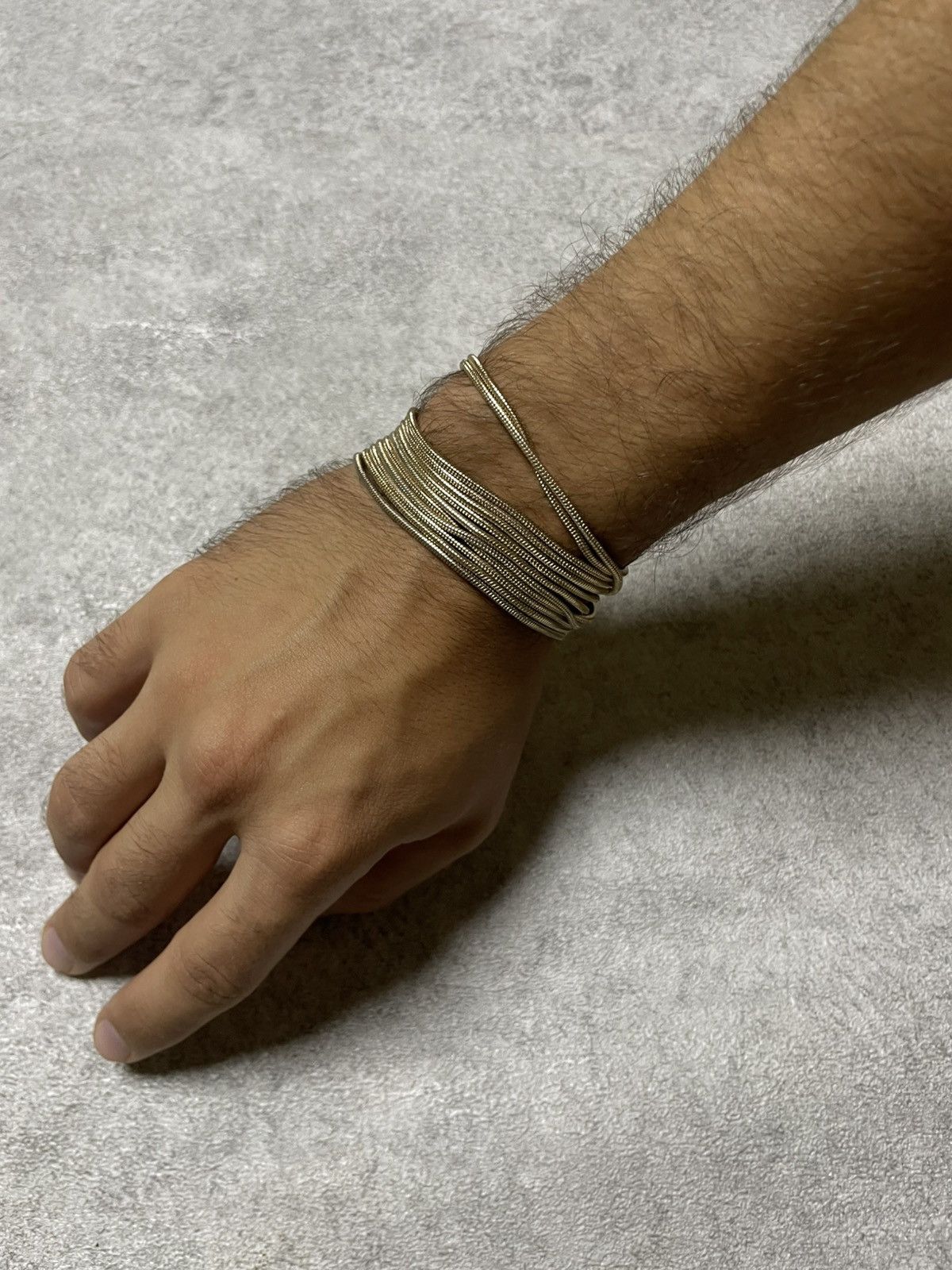 If Six Was Nine Skull Opium Gold Bracelet In The Style Of Helmut Lang Dark Size ONE SIZE - 3 Thumbnail