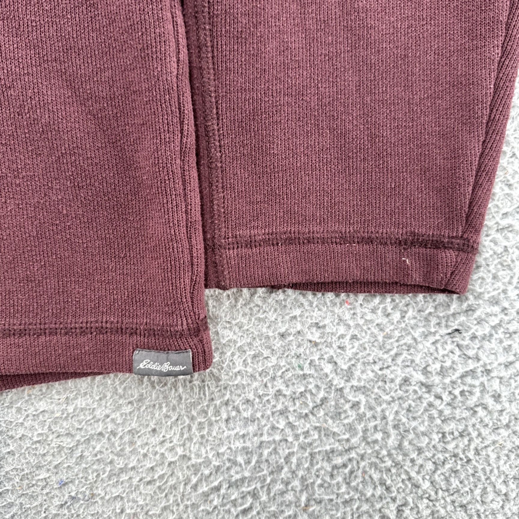 Eddie Bauer Eddie Bauer Men’s 1/4 Zip Pull Over Sweater Jacket XLT Tall Maroon Red Polyester Fleece Logo Mock Neck Zip Sweatshirt Vintage: No Mens Clothing Size US XL / EU 56 / 4 - 2 Thumbnail