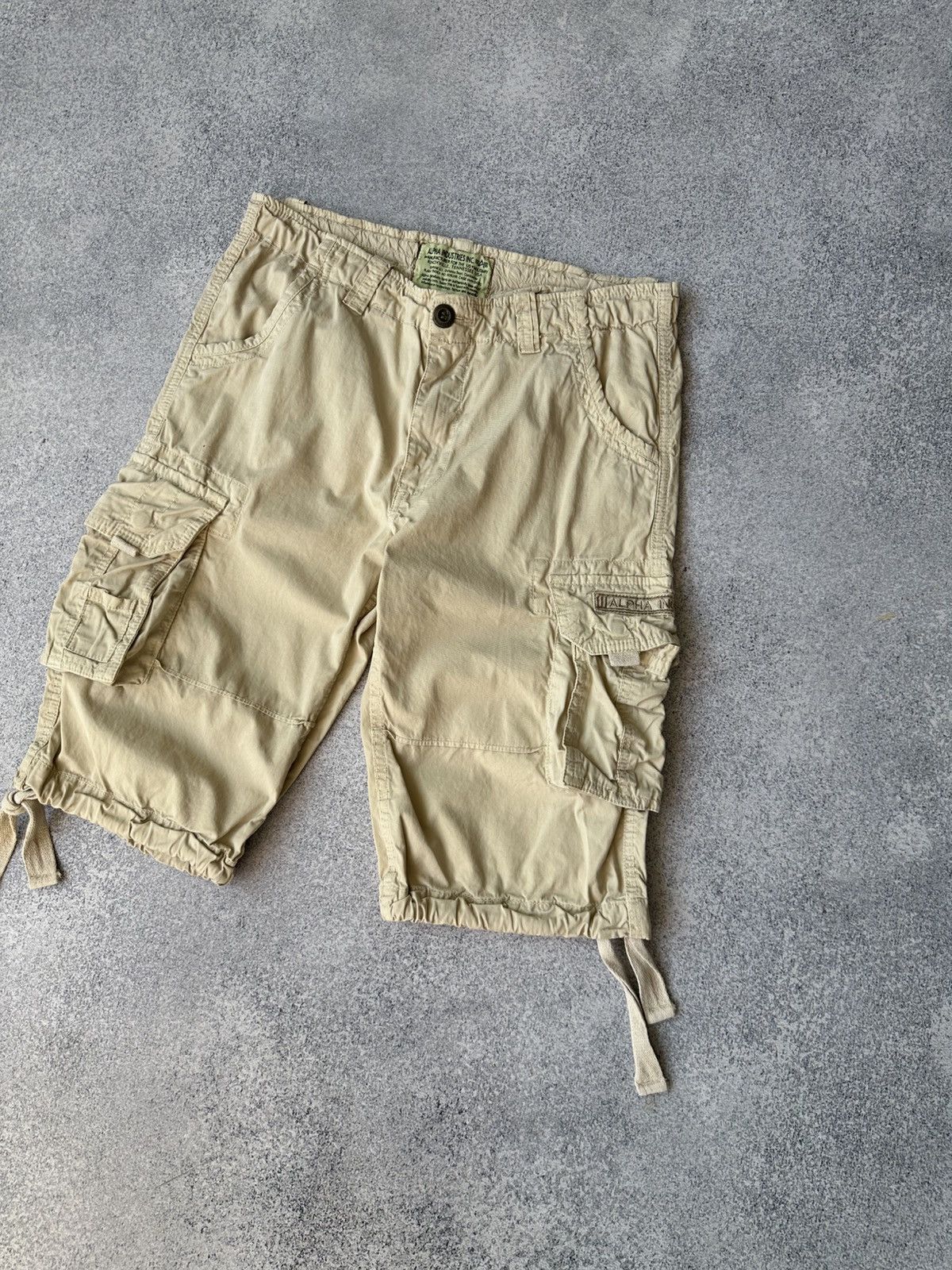 Alpha Industries × Vintage Vintage Alpha Industries Cargo Shorts Size US 32 / EU 48 - 3 Thumbnail