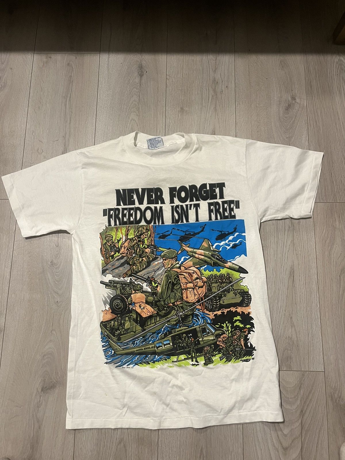 All Sport × Vintage “Never forget Freedom isnt Free” Vietnam Graphic Tee Size US M / EU 48-50 / 2 - 1 Thumbnail