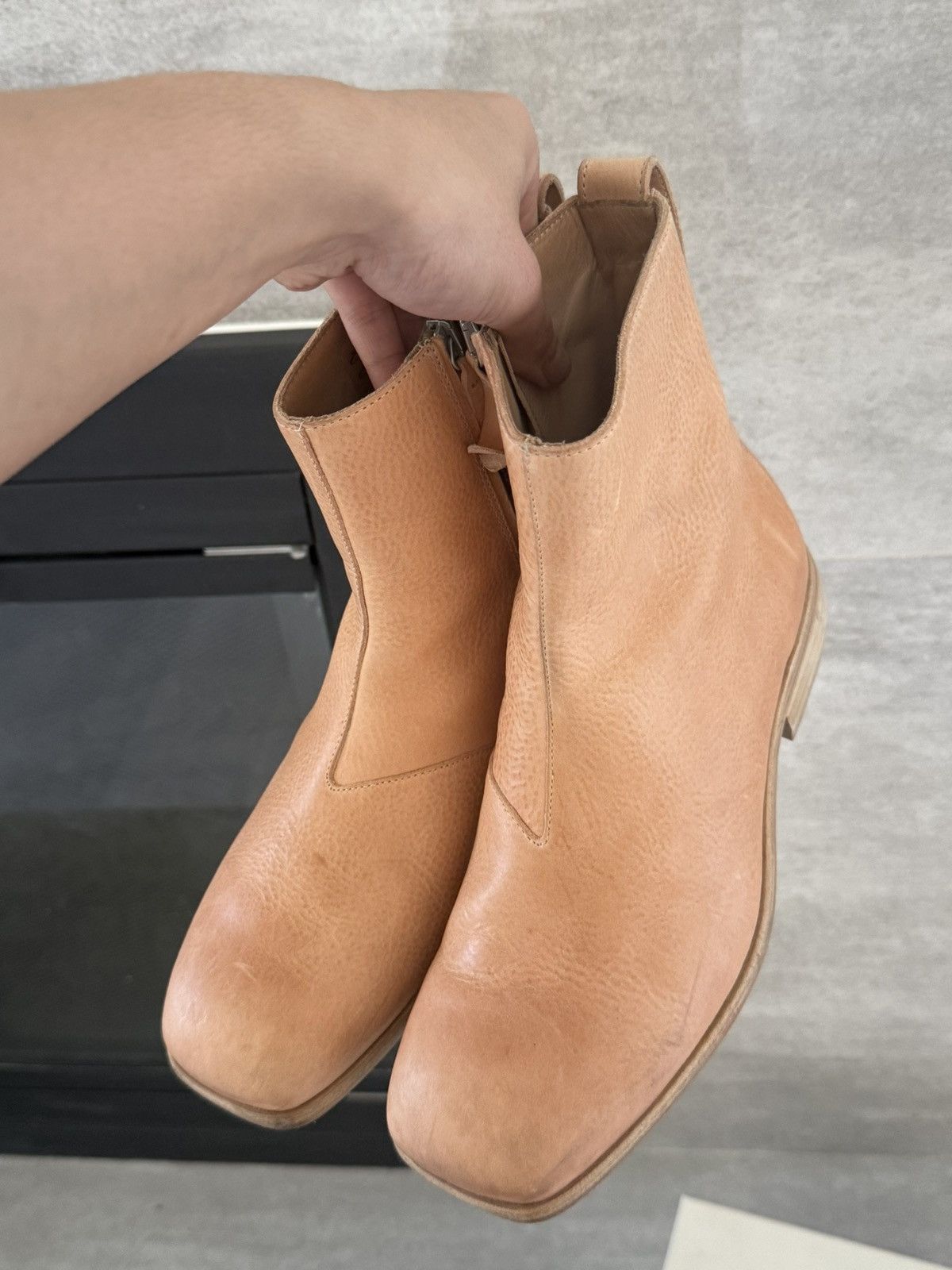 Our Legacy Our Legacy Michaelis Boots in Natural Tan Leather Size US 7 / EU 40 - 2 Thumbnail