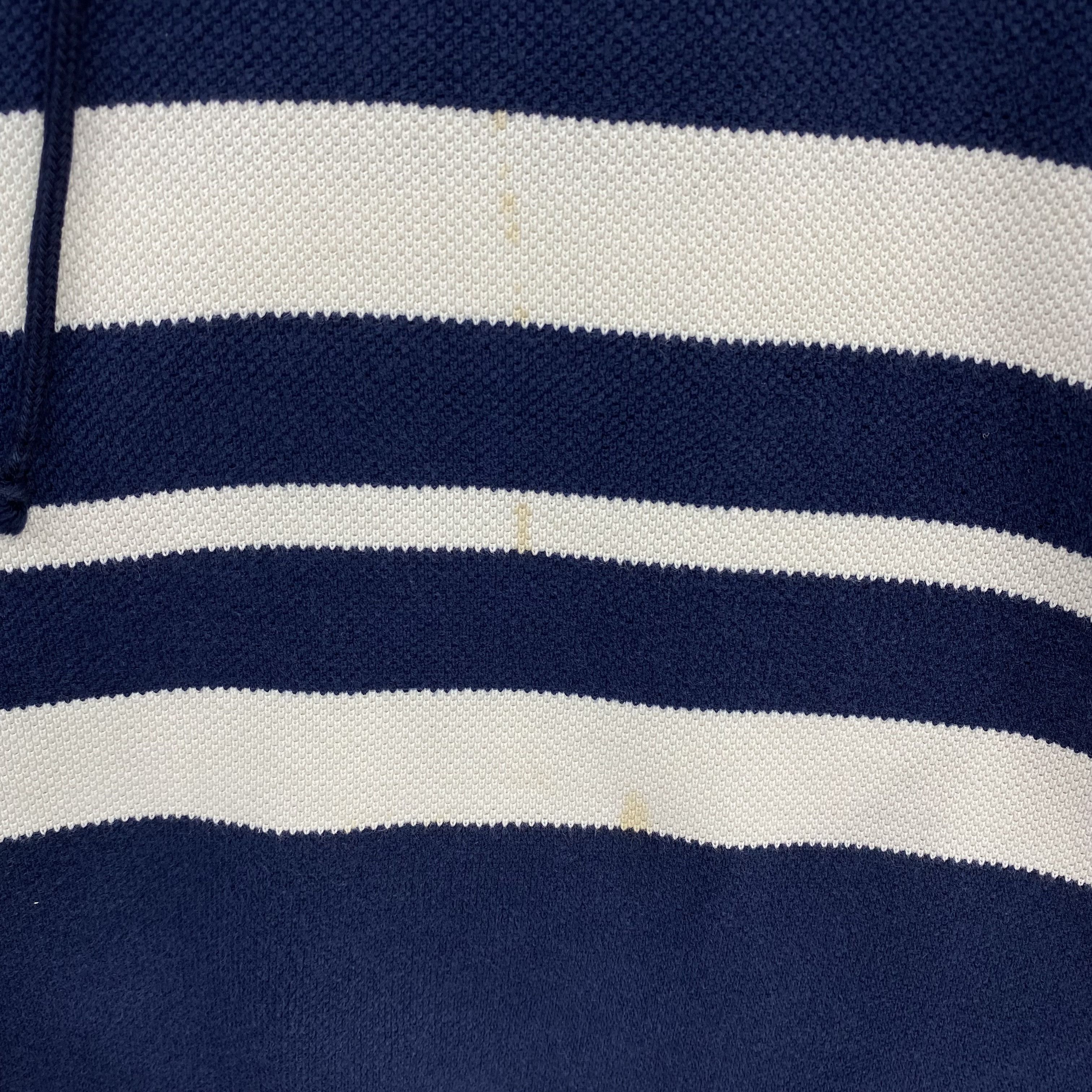 Lacoste Vintage Y2K Lacoste Striped Pullover Hoodie Sweatshirt Size US S / EU 44-46 / 1 - 8 Thumbnail