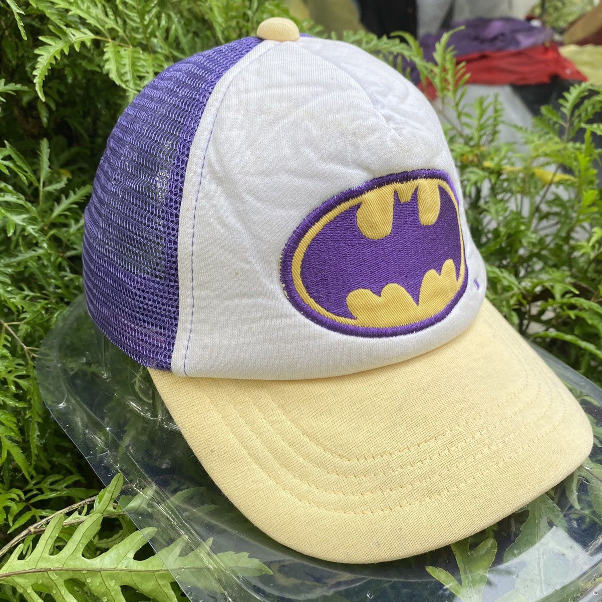 DC Comics × Marvel Comics × Vintage Vintage Batman DC Comics Cap Embroidery Logo Batman Size ONE SIZE - 4 Thumbnail