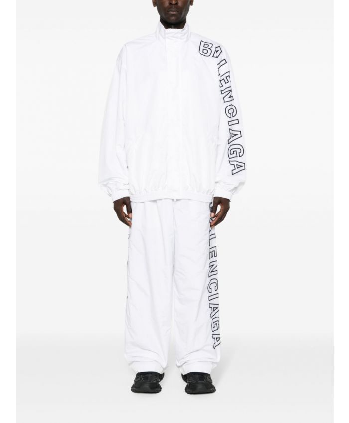 Balenciaga o1bcso1str1124 Tracksuit Jacket in White Size US S / EU 44-46 / 1 - 2 Thumbnail