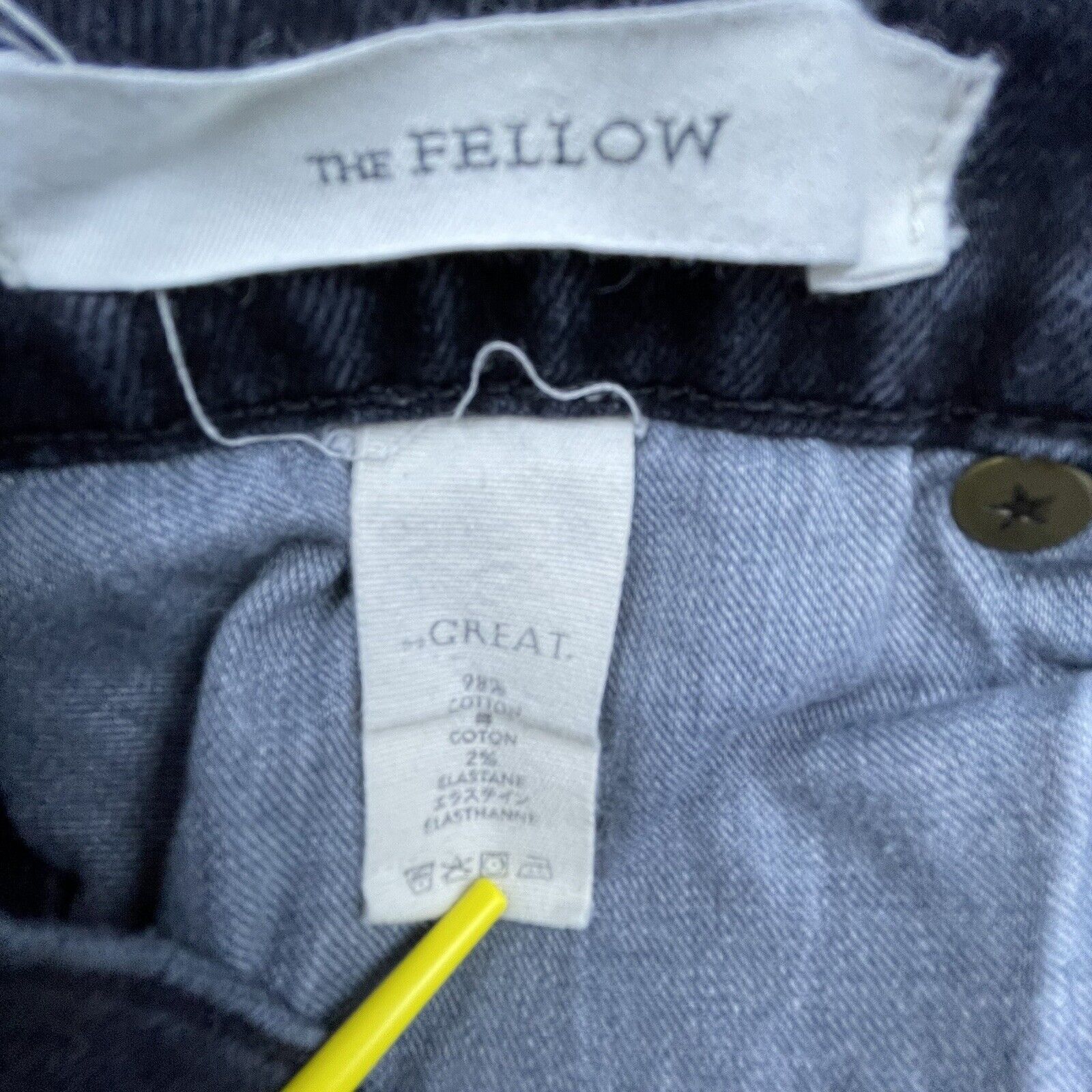 THE GREAT The Great Jeans Womens 28 The Fellow Charcoal Raw Hem Frayed Size 28" / US 6 / IT 42 - 9 Thumbnail