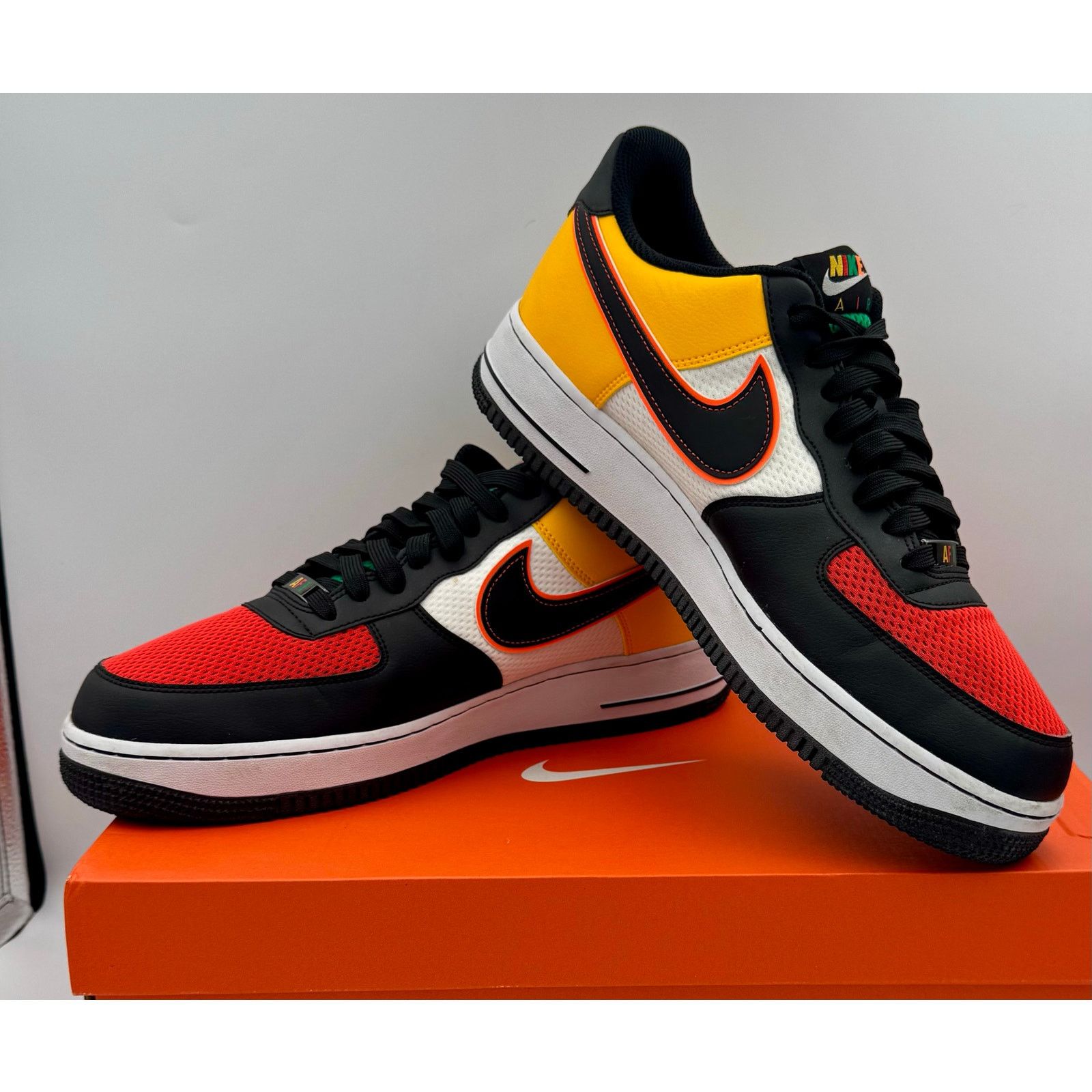 Nike AIR FORCE 1 LOW 'SUNBURST' CK9282-100 Sz11.5 preowned Size US 11.5 / EU 44-45 - 4 Thumbnail