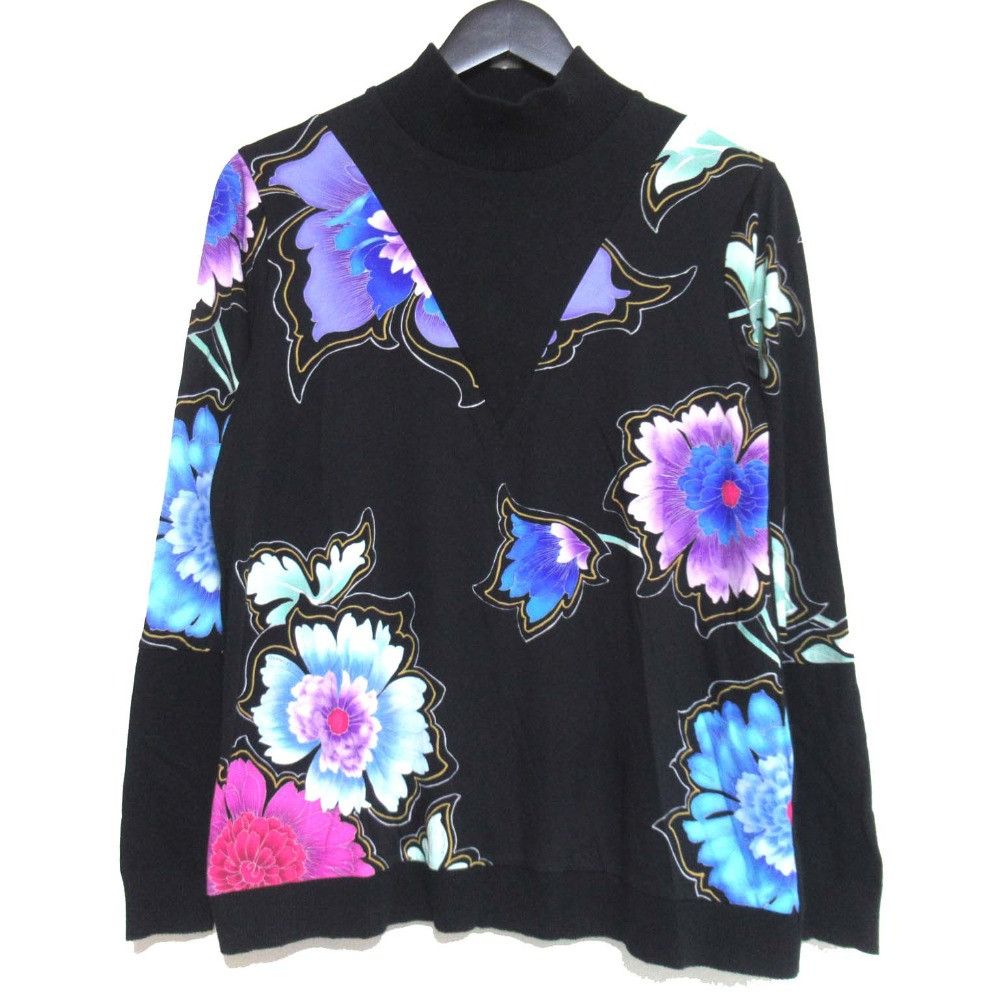 Other Other LEONARD Flower Print Knit Top Others Tops DUTY FREE for USA Size ONE SIZE - 1 Thumbnail