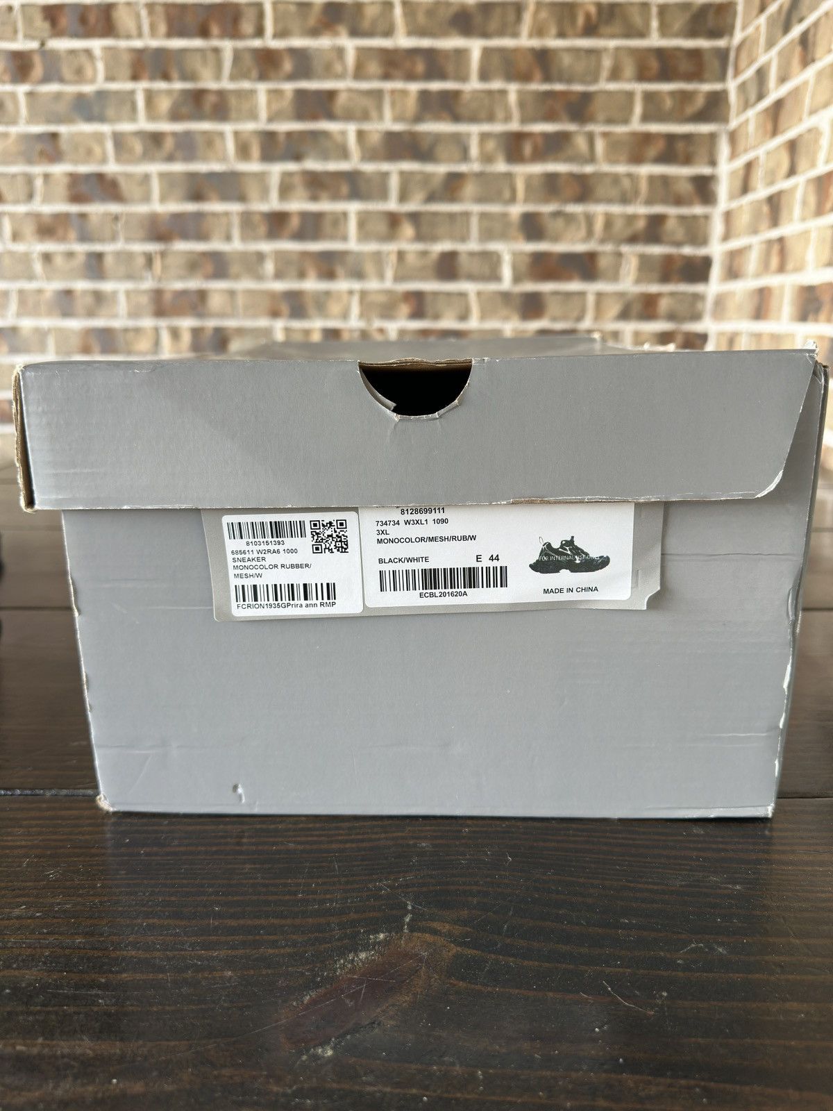 Balenciaga Balenciaga 3XL Sneakers Black Silver Size US 11 / EU 44 - 15 Thumbnail