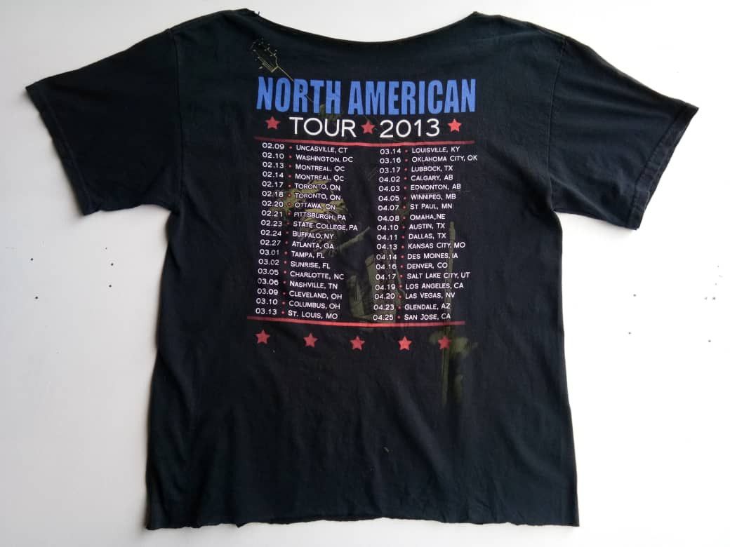 Band Tees × Bon Jovi × Vintage Bon Jovi - Vintage Band North American Tour 2013 T-Shirt Size US L / EU 52-54 / 3 - 3 Thumbnail