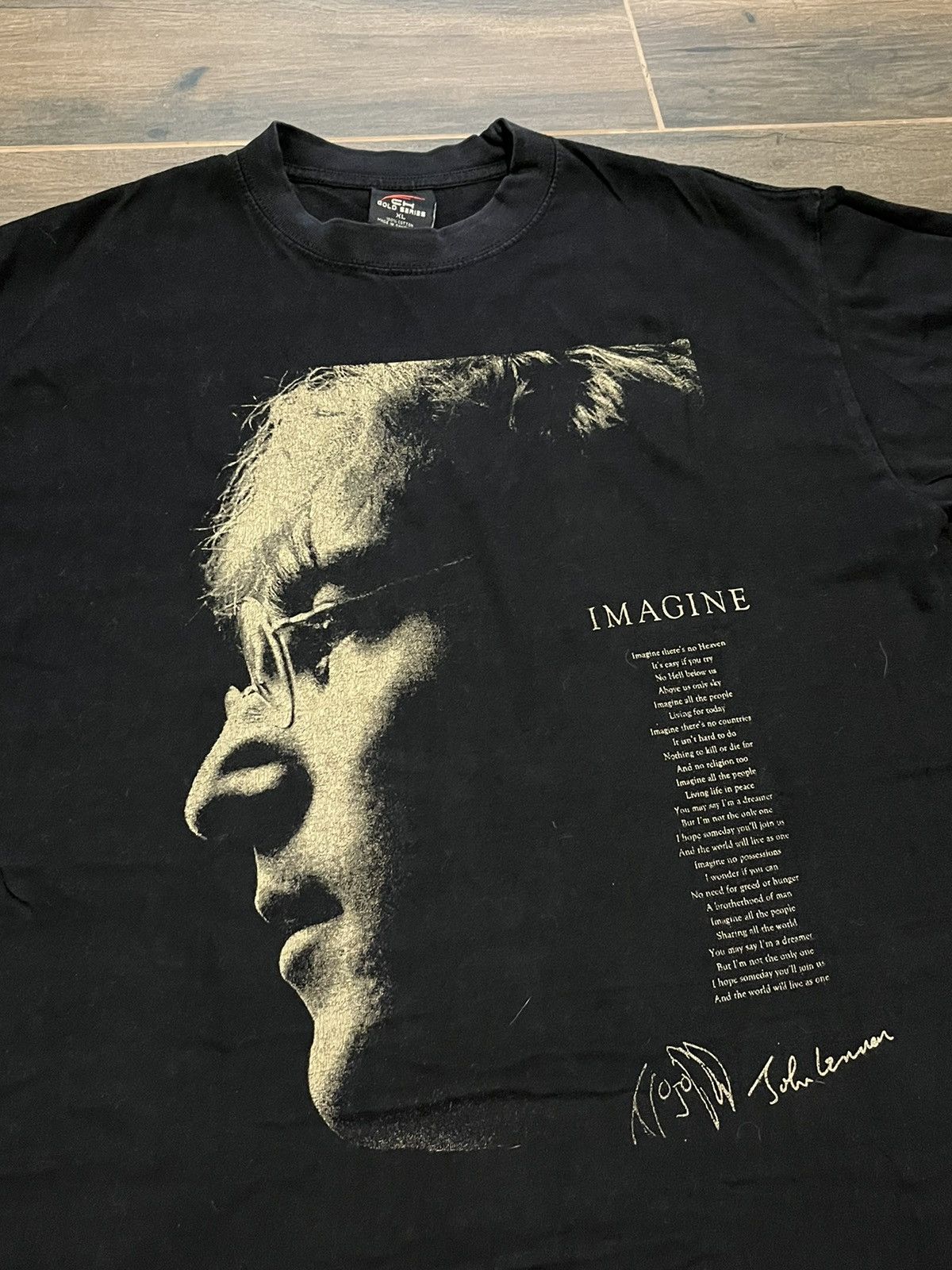 Vintage John Lennon big logo imagine vintage tee Size US XL / EU 56 / 4 - 2 Thumbnail