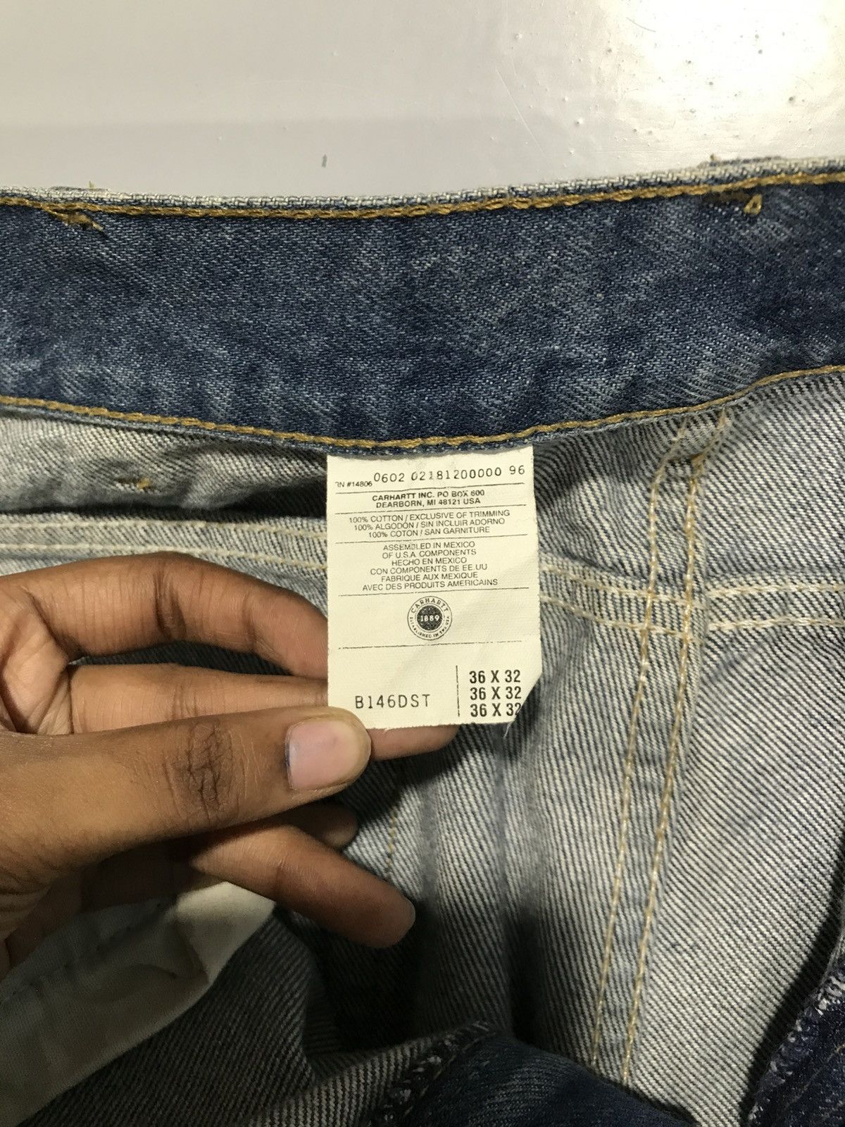 Carhartt Vintage carhartt B14 DST painted denim Size US 36 / EU 52 - 6 Thumbnail