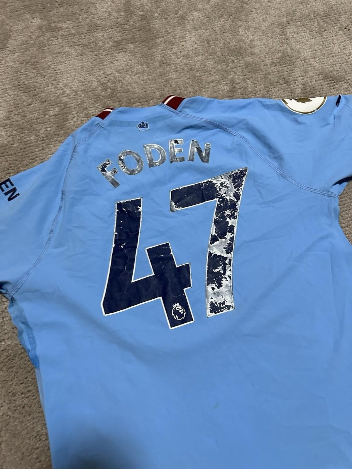 Puma Foden Match Worn Puma 22/23 Manchester City Home Jersey sz m Size US M / EU 48-50 / 2 - 10 Thumbnail