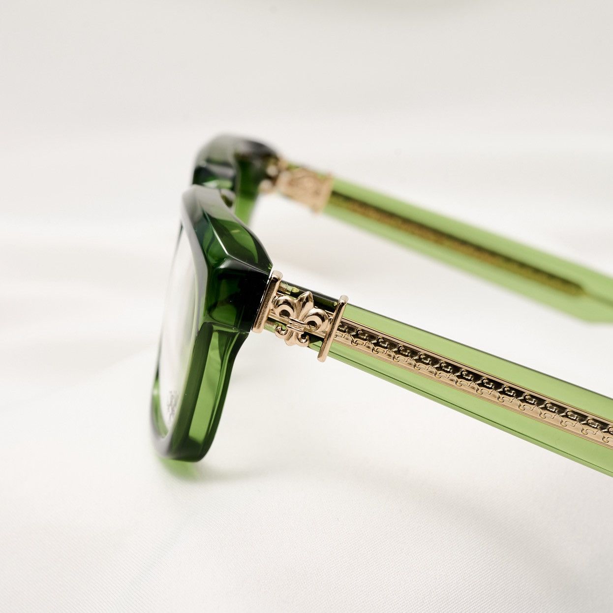 Chrome Hearts CHROME HEARTS SEE YOU IN TEA DARK OLIVE GLASSES Size ONE SIZE - 3 Thumbnail