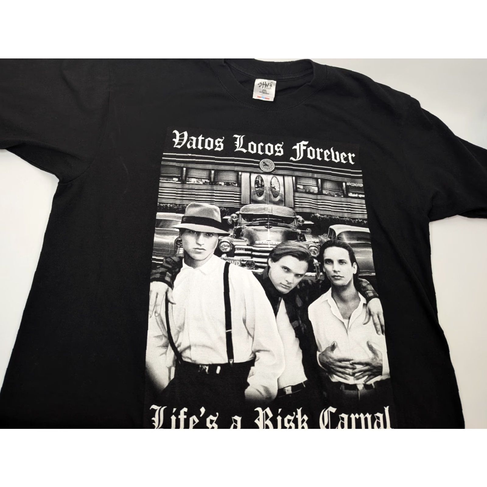 Vintage Blood In Blood Out Vatos Locos Forever Life's A Rsk CarnaL TShirt 2XL Shaka Wear Size US XXL / EU 58 / 5 - 2 Thumbnail