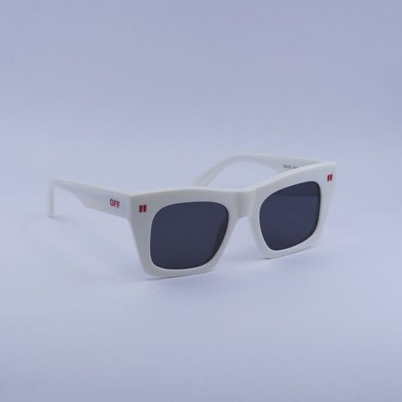 Off-White Off-White OERI13Y SELMA 0107 Sunglasses White Square Frame Size ONE SIZE - 4 Thumbnail