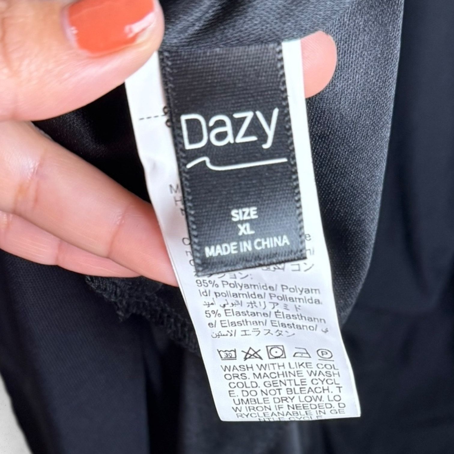 Other Dazy Women's XL House Dress Sleepwear V Neck Long Sleeve Size XL / US 12-14 / IT 48-50 - 5 Thumbnail