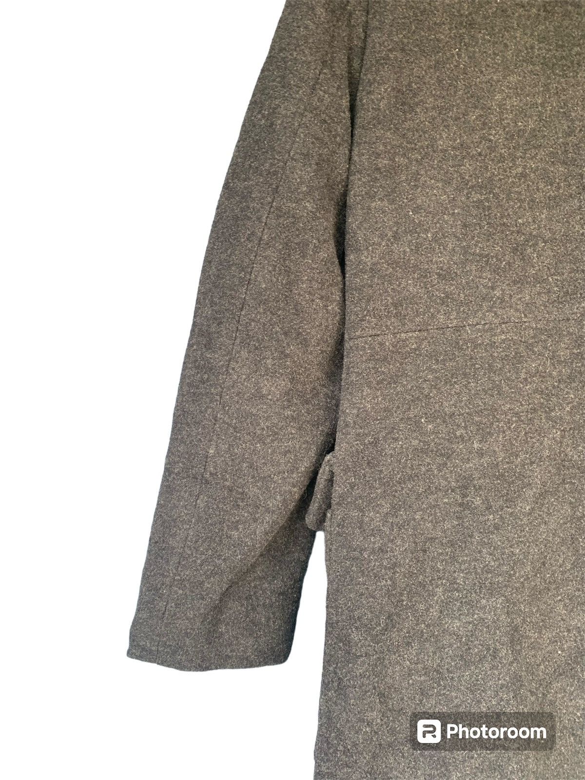 Yohji Yamamoto Vintage Yohji Yamamoto Ined Wool Long Hoodie Jacket Size S / US 4 / IT 40 - 7 Thumbnail