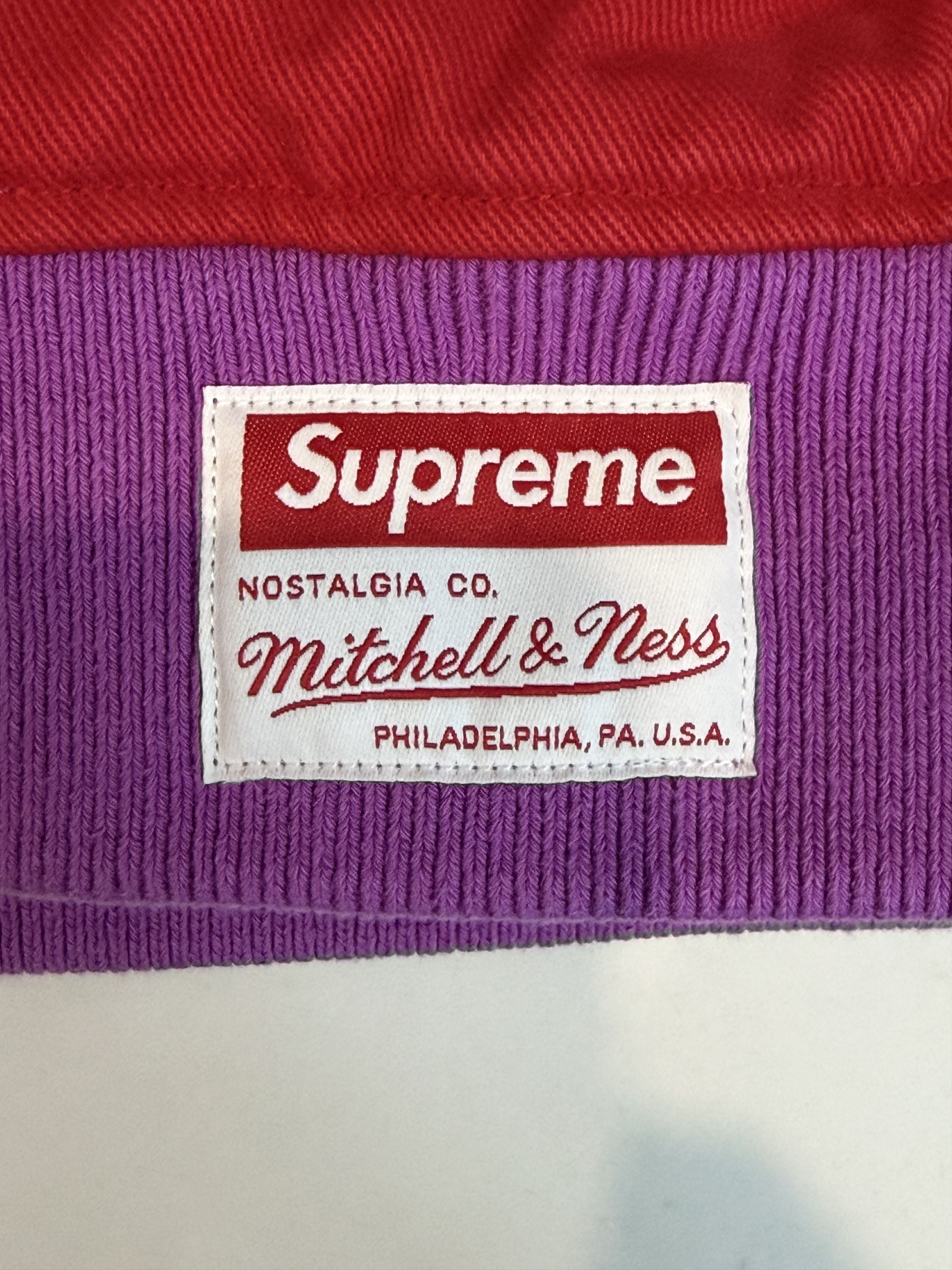 Mitchell & Ness × Supreme Supreme x Skittles x Mitchell & Ness Varsity Jacket (Purple) Size US M / EU 48-50 / 2 - 4 Thumbnail
