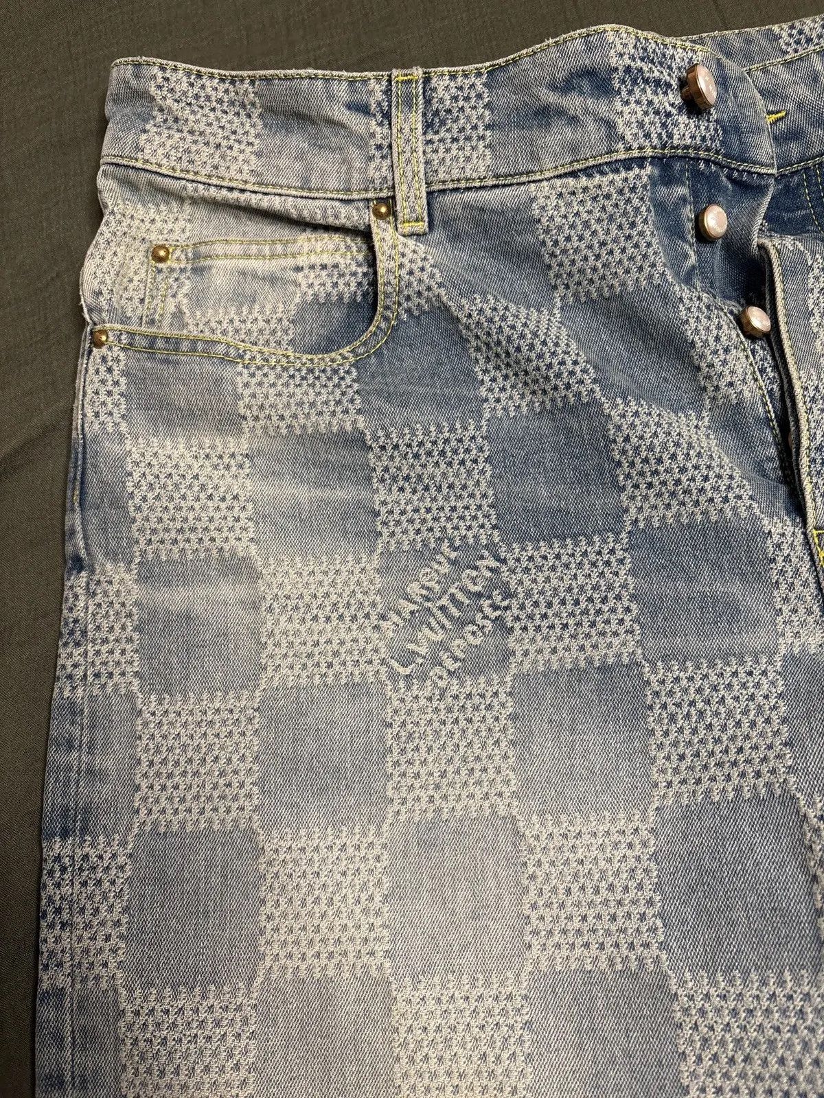 Louis Vuitton Damier Denim Skate Pants Size US 36 / EU 52 - 6 Thumbnail