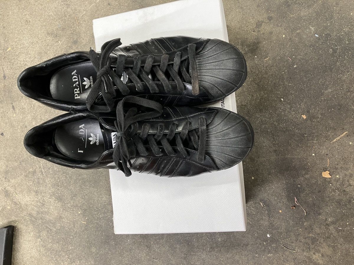 Adidas × Designer × Prada Prada adidas superstars Size US 10 / EU 43 - 3 Thumbnail