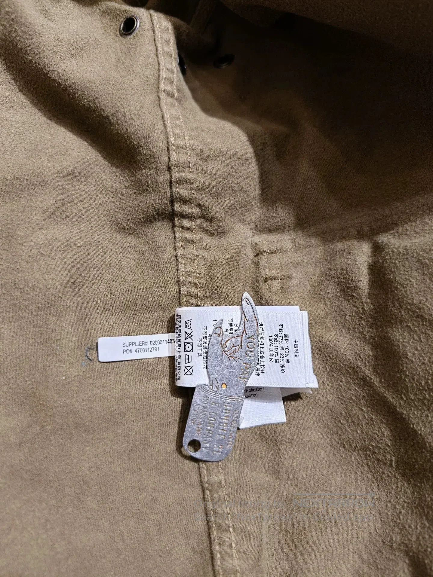 RRL Ralph Lauren RRL A1 Flight Jacket in Olive Brown. Size US S / EU 44-46 / 1 - 7 Thumbnail