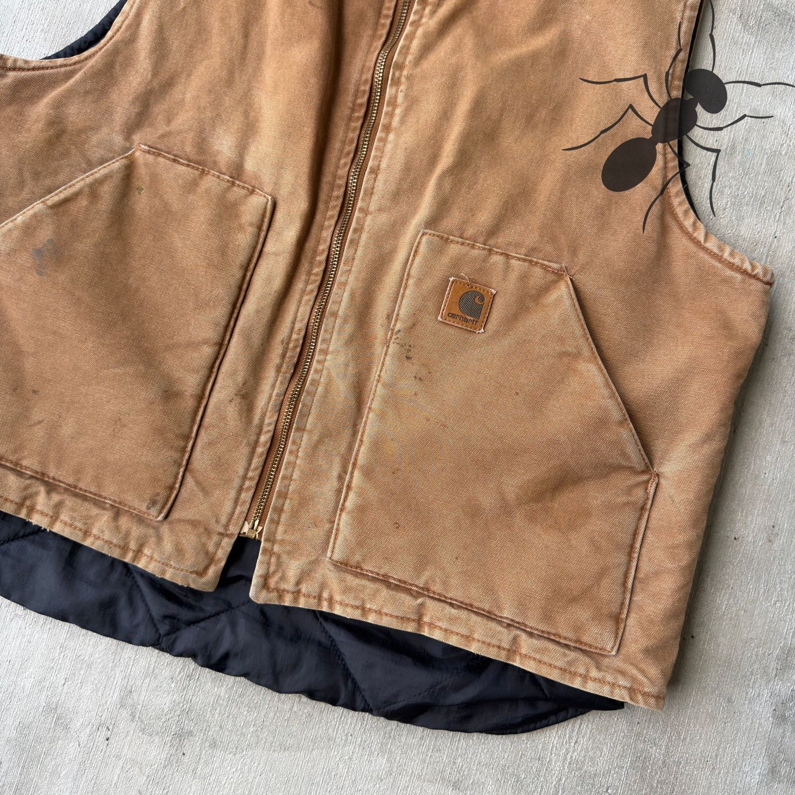 Carhartt × Vintage Carhartt V02 brown work wear vest Size US L / EU 52-54 / 3 - 2 Thumbnail