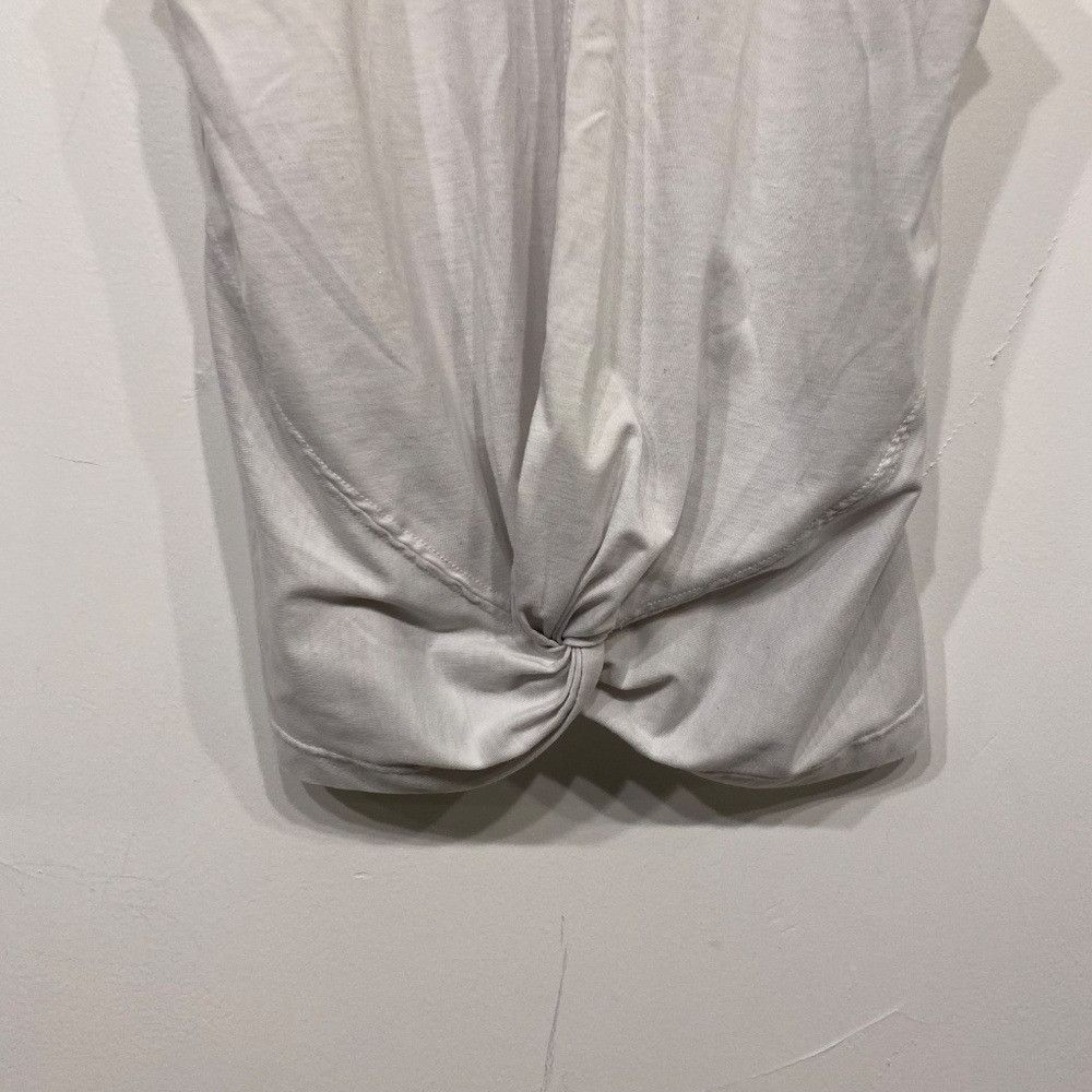 Athleta Athleta White Twist Front Tank Top Small Size S / US 4 / IT 40 - 2 Thumbnail