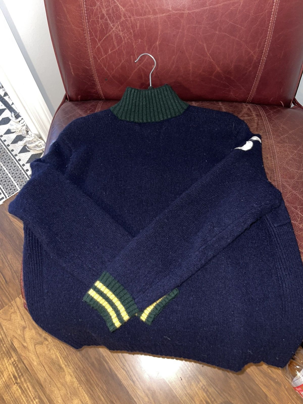 Polo Ralph Lauren × RRL Ralph Lauren × Ralph Lauren Polo Ralph Lauren Vintage Wool Sport Sweater Size US L / EU 52-54 / 3 - 6 Thumbnail