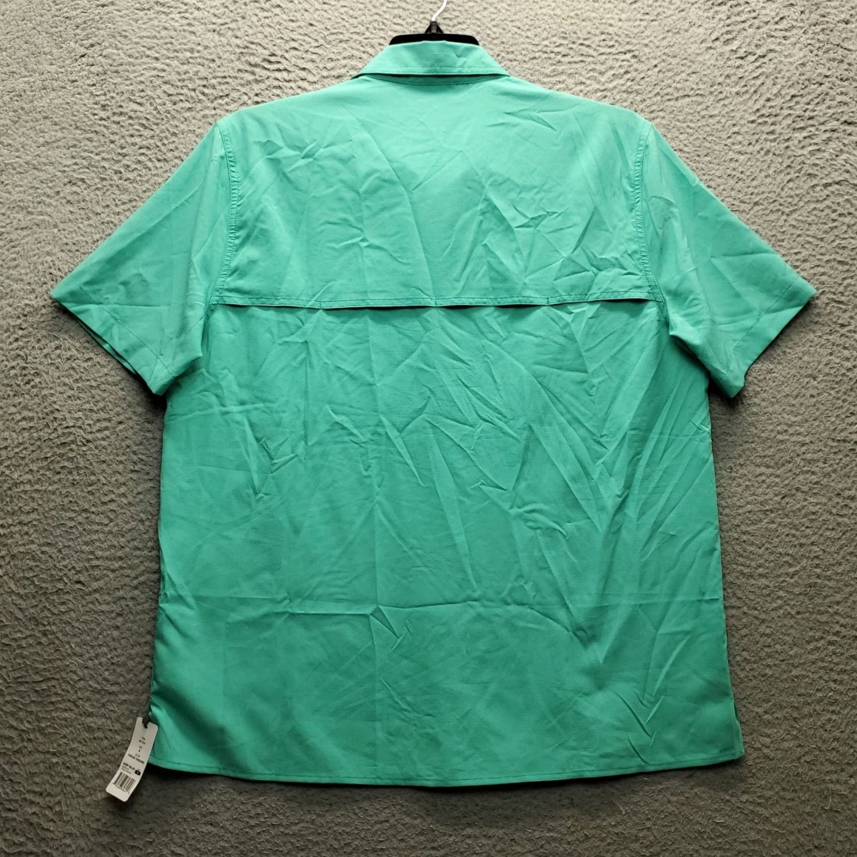 Eddie Bauer Eddie Bauer Mens Button-Up Shirt Vented Green Short Sleeve Fishing Wear Casual Travel 90s? Size US M / EU 48-50 / 2 - 2 Thumbnail