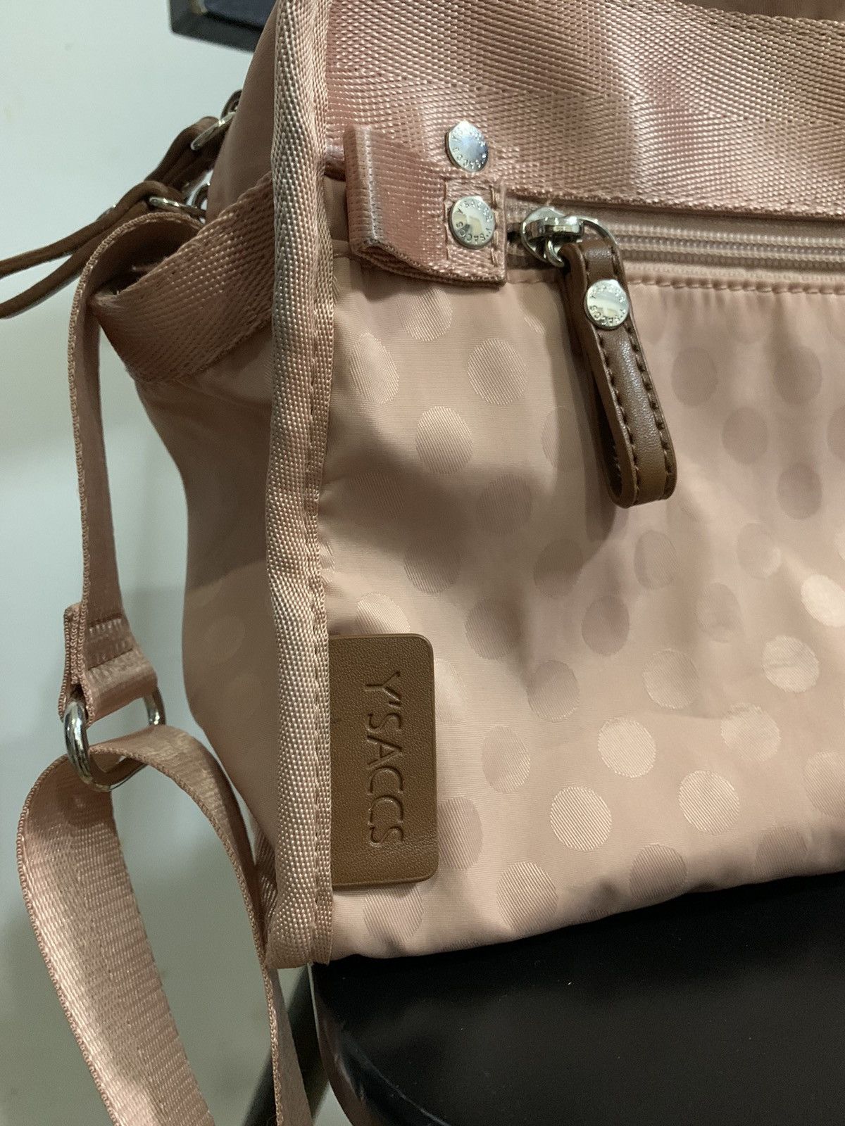 Japanese Brand × Yohji Yamamoto Y’SACCS Shoulder Bag Dusty Pink Size ONE SIZE - 3 Thumbnail