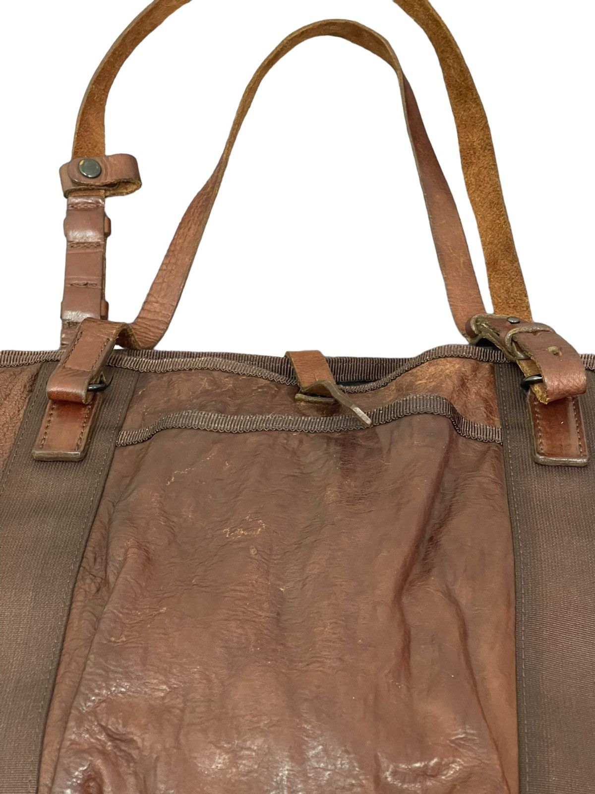 Japanese Brand Full Leather Patina Never Fade Tote Shoulder Bag 3🟩 Size ONE SIZE - 10 Thumbnail