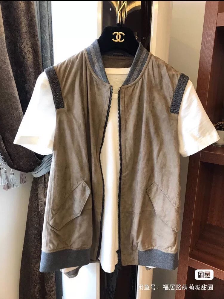 Brunello Cucinelli Brunello Cucinelli Shearling Vest Size M / US 6-8 / IT 42-44 - 1 Thumbnail