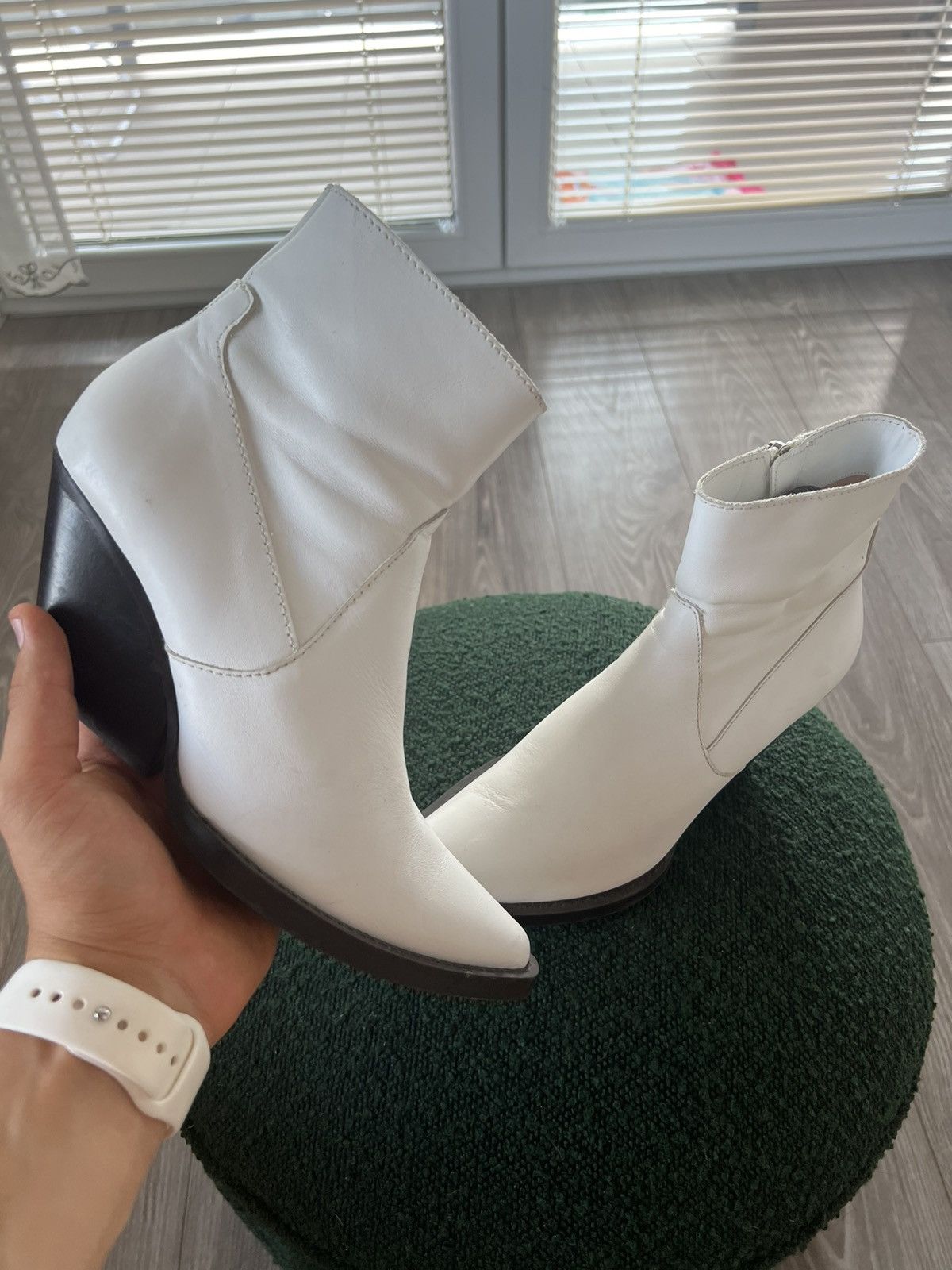 Designer × Zara ‼️Archival Designer Style Leather Zara Cowboy Boots‼️ Size US 7 / IT 37 - 12 Thumbnail