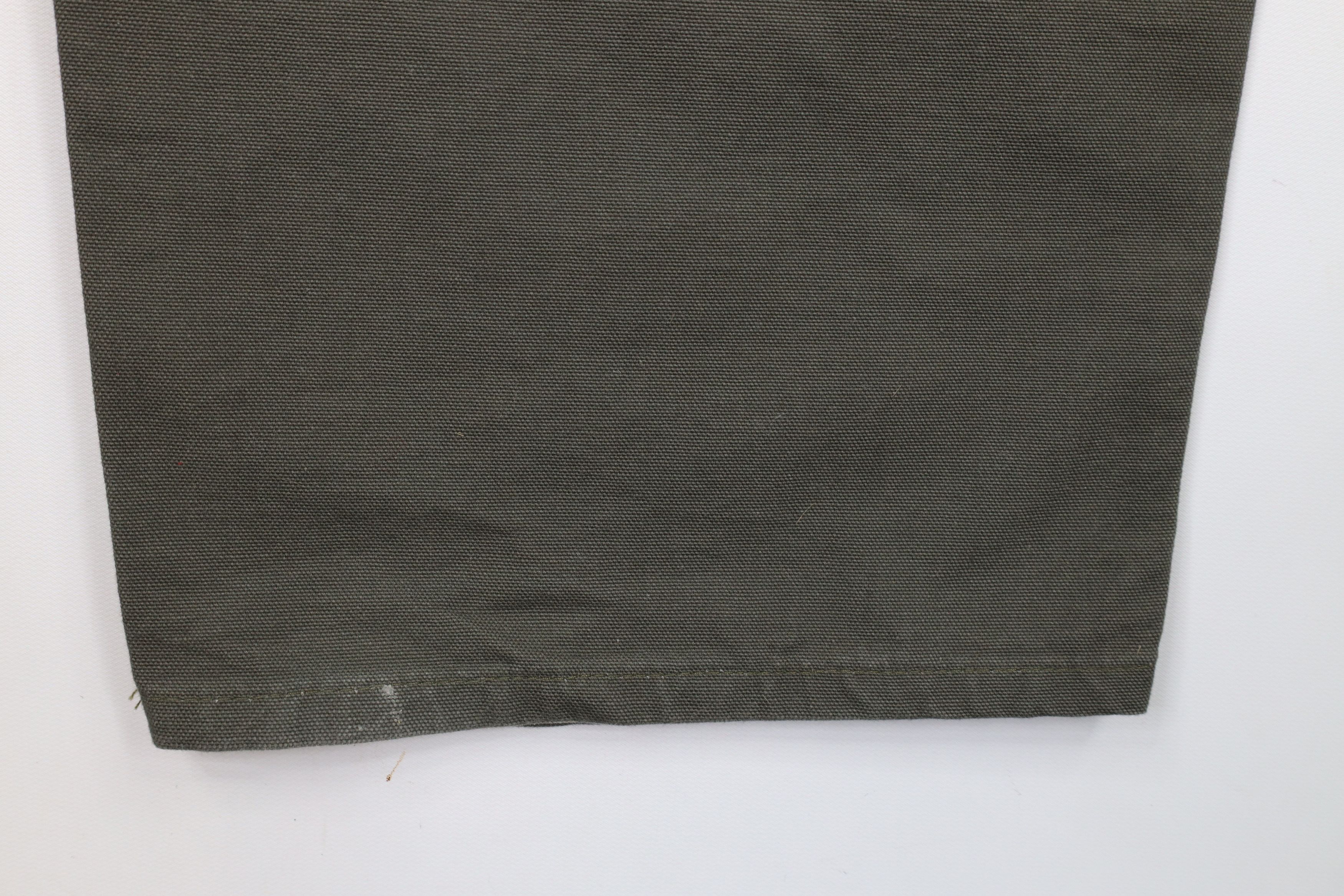 Carhartt × Vintage Vintage Carhartt Wide Leg Original Dungaree Pants Moss Green Size US 42 / EU 58 - 12 Thumbnail