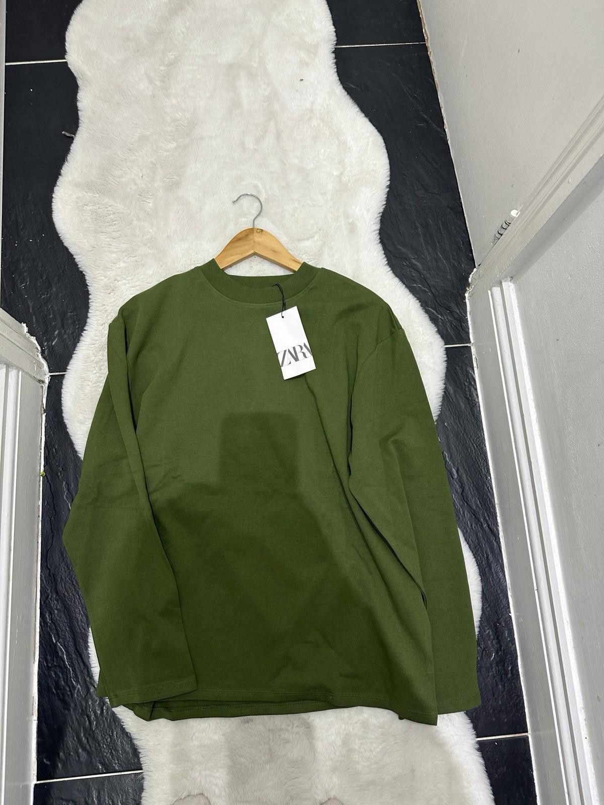 Zara ZARA green cotton jumper Size M Size M / US 6-8 / IT 42-44 - 1 Thumbnail