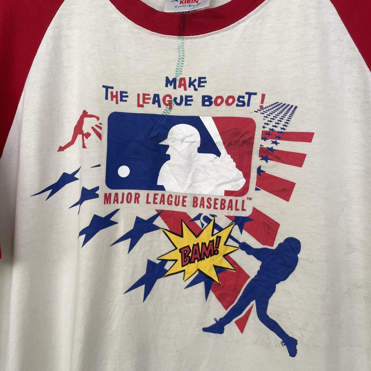 MLB × Vintage Vintage 2000s MLB x Kirin Baseball T Shirt Size US L / EU 52-54 / 3 - 2 Thumbnail
