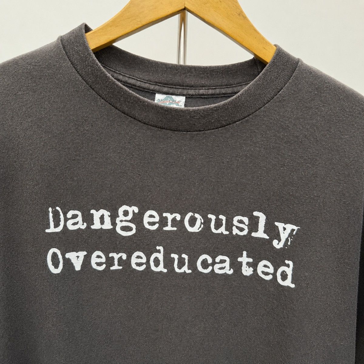 Vintage Novelty Dangerously Overeducated trashed faded distressed Size US M / EU 48-50 / 2 - 2 Thumbnail
